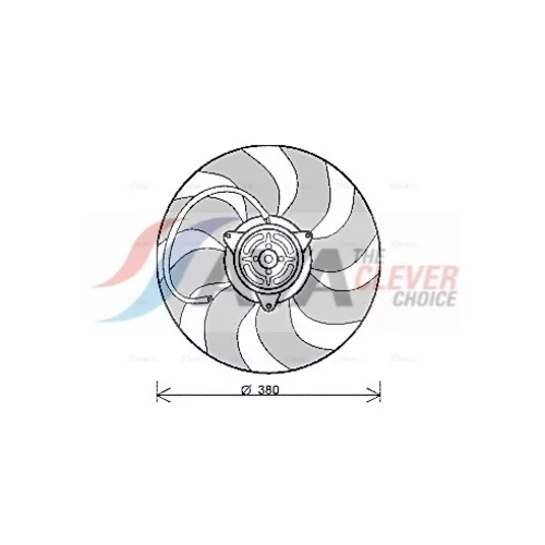 Ventilátor chladenia motora AVA QUALITY COOLING AI7512