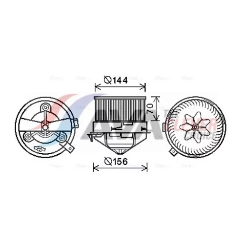 Vnútorný ventilátor AVA QUALITY COOLING AL8137