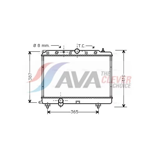 Chladič motora AVA QUALITY COOLING AU2154