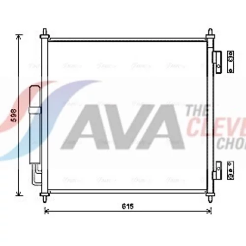 Kondenzátor klimatizácie AVA QUALITY COOLING AUA5218D