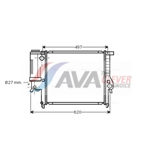 Chladič motora AVA QUALITY COOLING BW2139