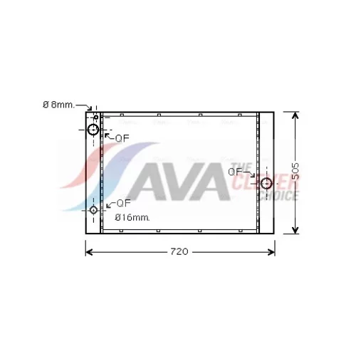 Chladič motora AVA QUALITY COOLING BWA2285