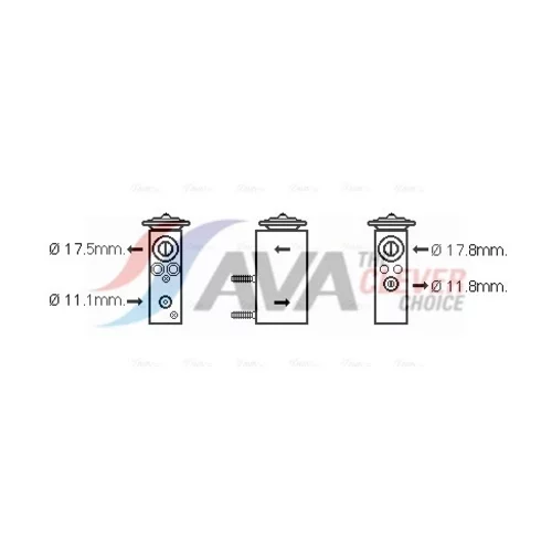 Expanzný ventil klimatizácie AVA QUALITY COOLING CN1275