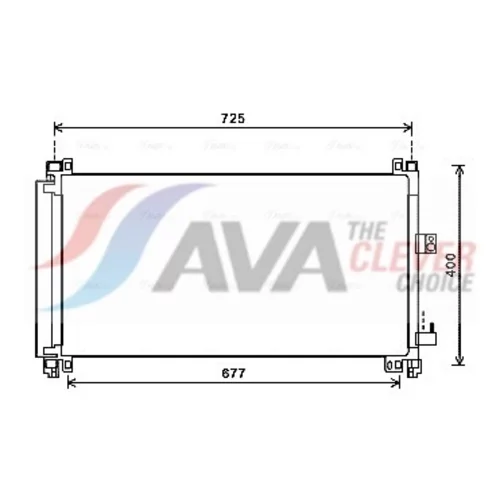 Kondenzátor klimatizácie AVA QUALITY COOLING CN5273D