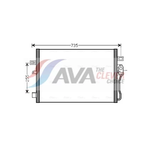 Kondenzátor klimatizácie AVA QUALITY COOLING CR5139