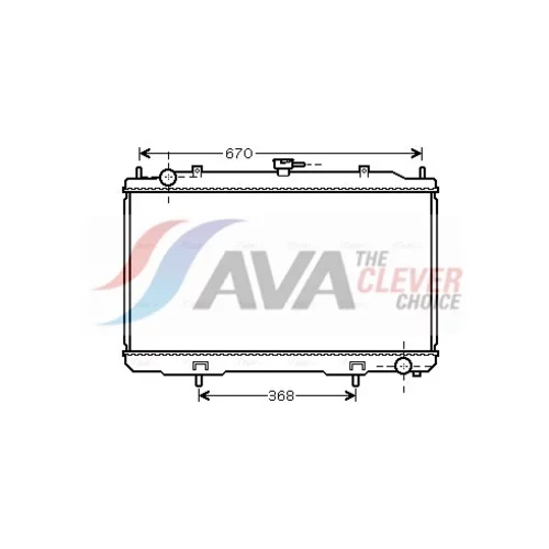 Chladič motora AVA QUALITY COOLING DN2324