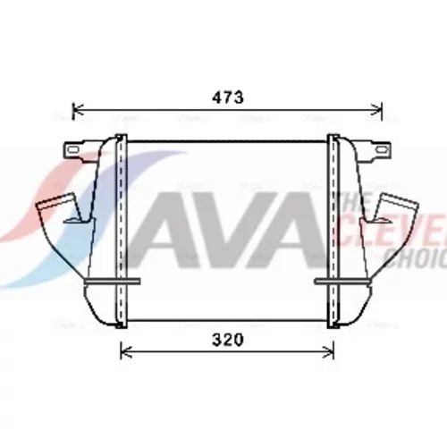 Chladič plniaceho vzduchu AVA QUALITY COOLING DN4408