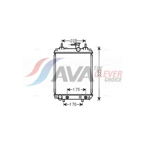 Chladič motora AVA QUALITY COOLING DU2073