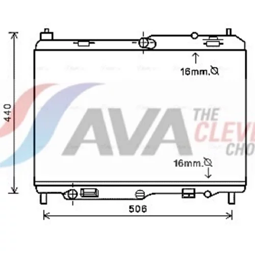 Chladič motora AVA QUALITY COOLING FD2441