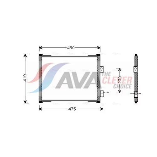 Kondenzátor klimatizácie AVA QUALITY COOLING FD5262