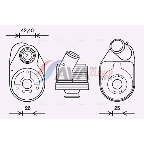 Chladič motorového oleja AVA QUALITY COOLING FT3610