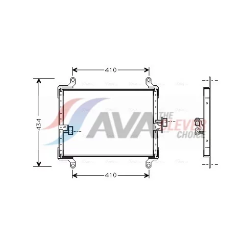 Kondenzátor klimatizácie AVA QUALITY COOLING FT5206