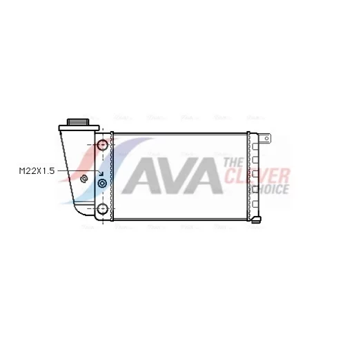 Chladič motora AVA QUALITY COOLING FTA2097