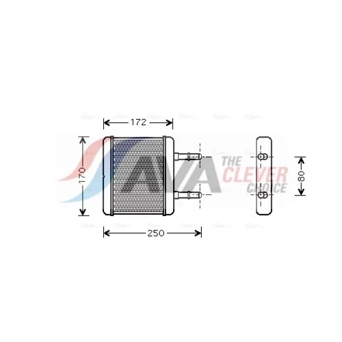 Výmenník tepla vnútorného kúrenia AVA QUALITY COOLING HY6137