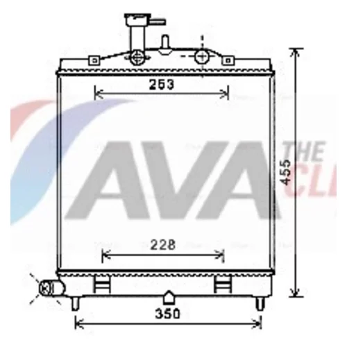 Chladič motora AVA QUALITY COOLING KA2172