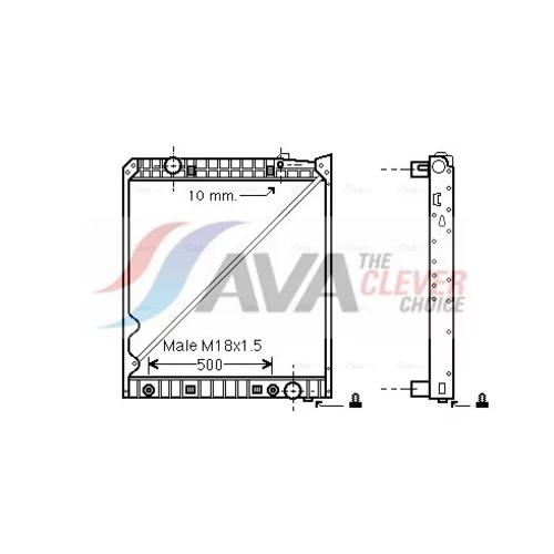 Chladič motora AVA QUALITY COOLING ME2193