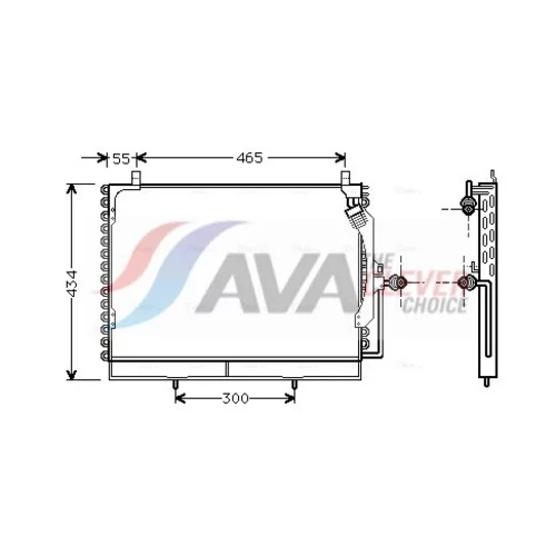 Kondenzátor klimatizácie AVA QUALITY COOLING MS5161