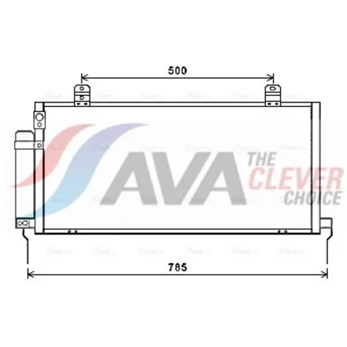 Kondenzátor klimatizácie AVA QUALITY COOLING MTA5221D