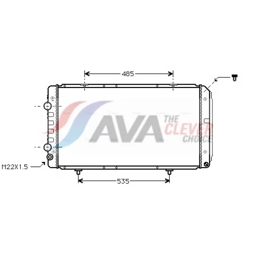 Chladič motora AVA QUALITY COOLING PEA2146