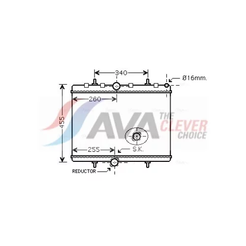 Chladič motora AVA QUALITY COOLING PEA2314