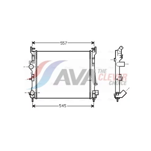 Chladič motora AVA QUALITY COOLING RTA2362