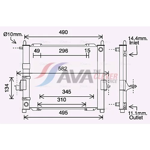 Chladiaca jednotka AVA QUALITY COOLING RTM632