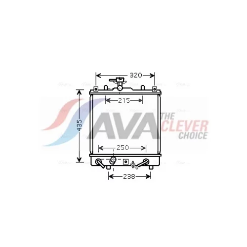 Chladič motora AVA QUALITY COOLING SZ2095