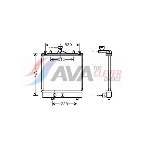 Chladič motora AVA QUALITY COOLING SZA2061