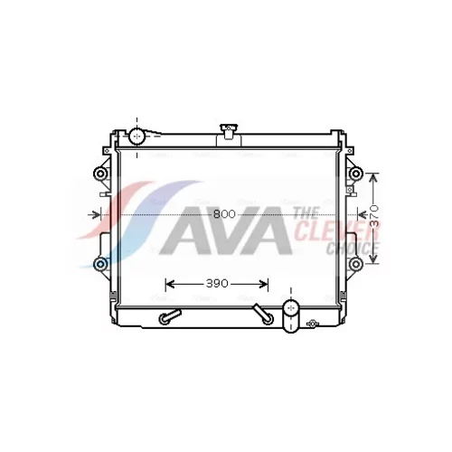 Chladič motora AVA QUALITY COOLING TO2491