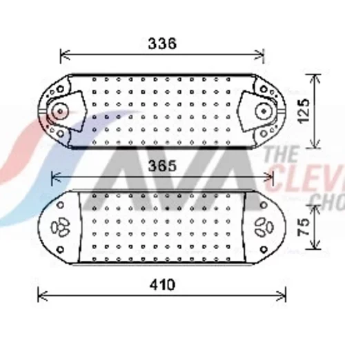 Chladič motorového oleja AVA QUALITY COOLING VL3076