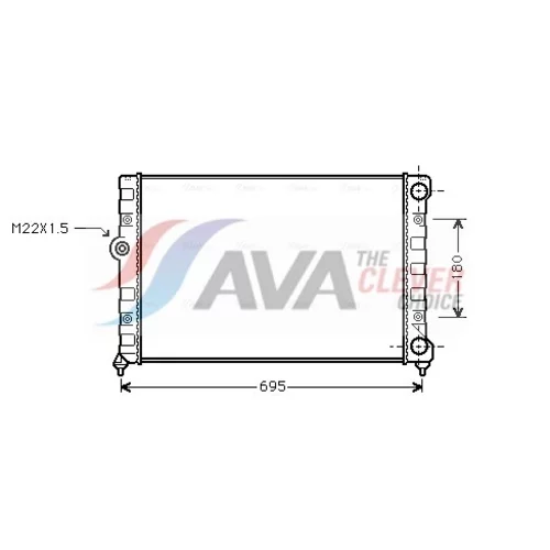 Chladič motora AVA QUALITY COOLING VN2109