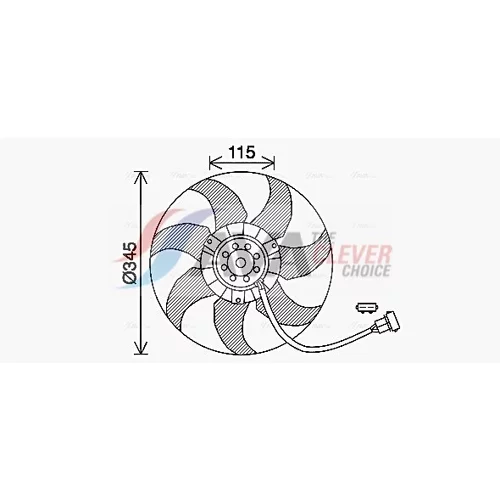 Ventilátor chladenia motora AVA QUALITY COOLING VN7541