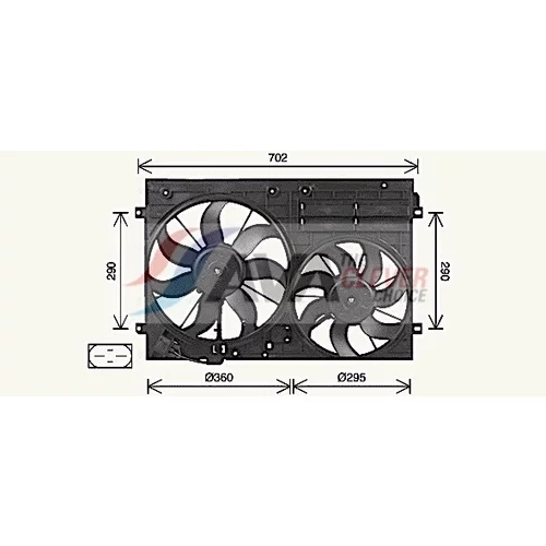 Ventilátor chladenia motora VN7551 (AVA QUALITY COOLING)