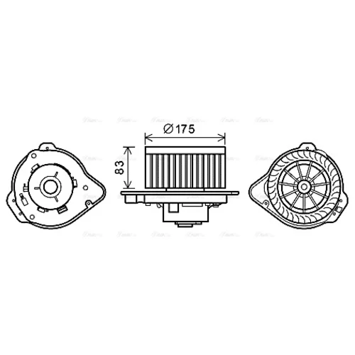 Vnútorný ventilátor AVA QUALITY COOLING VO8175