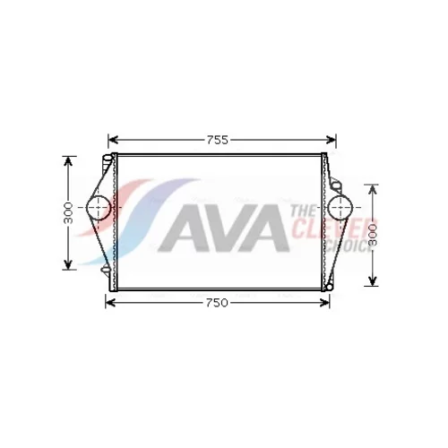 Chladič plniaceho vzduchu AVA QUALITY COOLING VOA4136