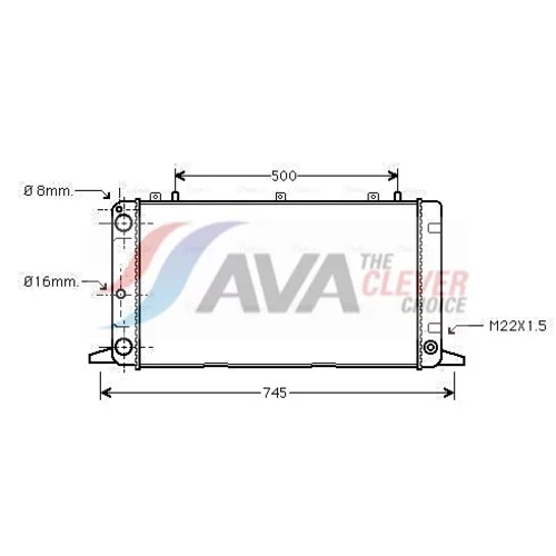 Chladič motora AVA QUALITY COOLING AI2098