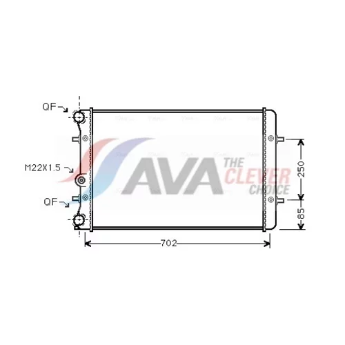 Chladič motora AVA QUALITY COOLING AI2129