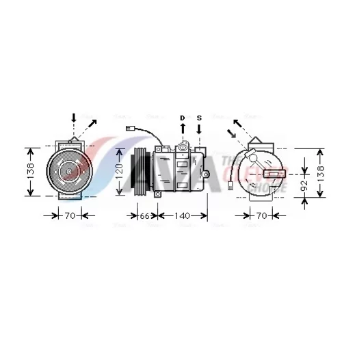 Kompresor klimatizácie AVA QUALITY COOLING AIAK150