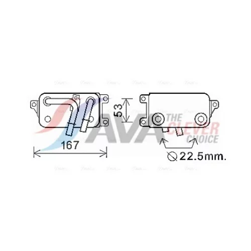 Chladič oleja automatickej prevodovky AVA QUALITY COOLING BW3396