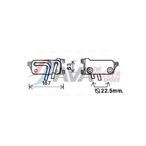 Chladič oleja automatickej prevodovky AVA QUALITY COOLING BW3401