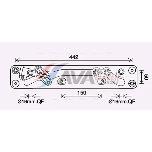 Chladič oleja automatickej prevodovky AVA QUALITY COOLING BW3573