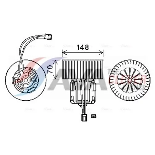Vnútorný ventilátor AVA QUALITY COOLING BW8540