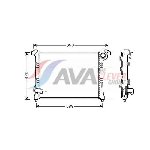 Chladič motora AVA QUALITY COOLING BWA2314