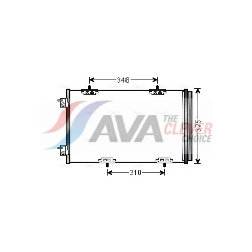 Kondenzátor klimatizácie AVA QUALITY COOLING CN5290D