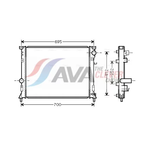 Chladič motora AVA QUALITY COOLING CR2097