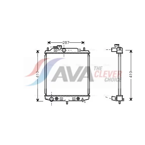 Chladič motora AVA QUALITY COOLING DU2048