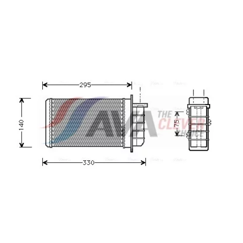 Výmenník tepla vnútorného kúrenia AVA QUALITY COOLING FTA6191