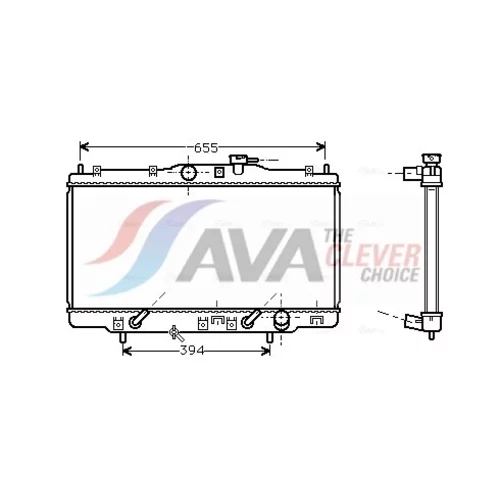 Chladič motora AVA QUALITY COOLING HDA2119