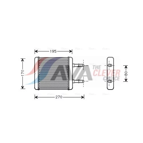 Výmenník tepla vnútorného kúrenia AVA QUALITY COOLING HY6061