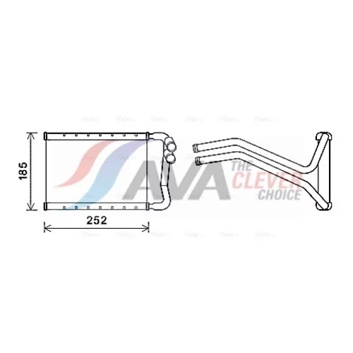 Výmenník tepla vnútorného kúrenia AVA QUALITY COOLING HY6437